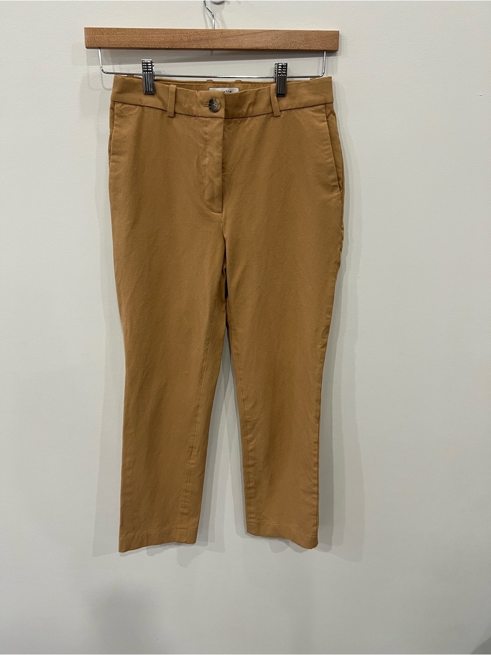 Babaton Atelier Camel Slim Ankle Pants Size 6 Career Minimalist